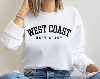 West Coast Crewneck Sweatshirt: Unisex College Style