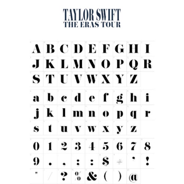 The Eras Tour Font Svg Etsy Australia