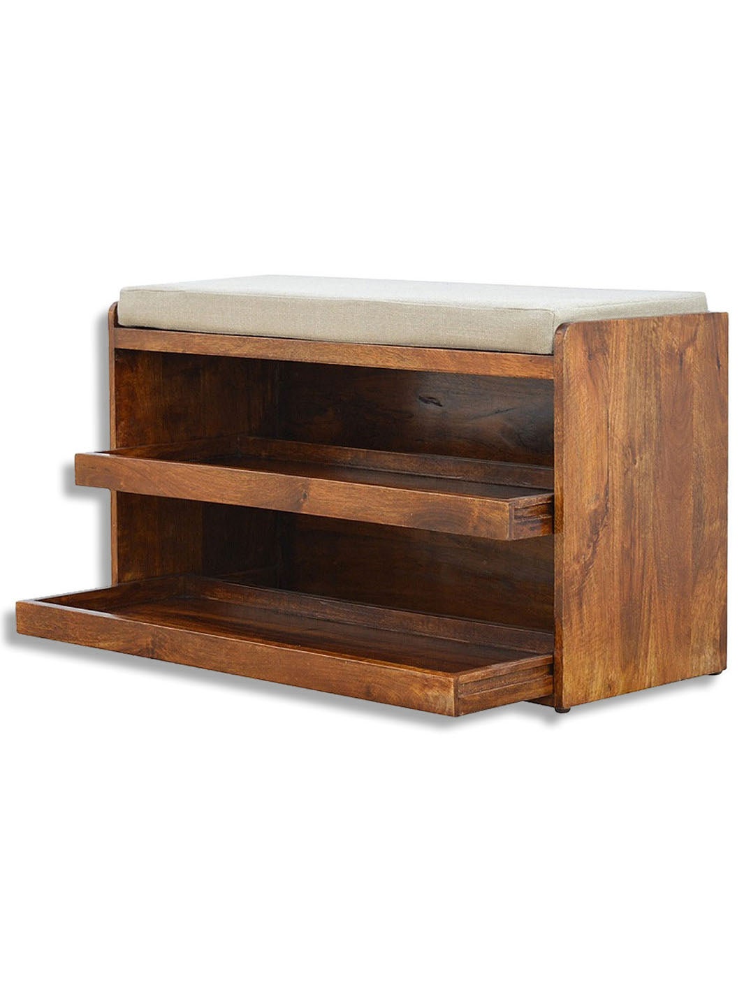 Solid wood shoe bench best sale