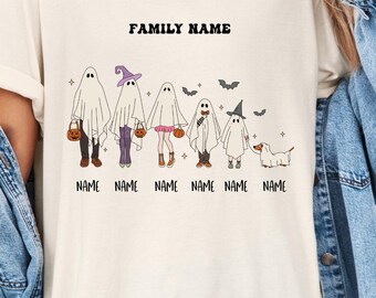 Personalized Halloween Family Ghost Shirt: Matching Custom Costume