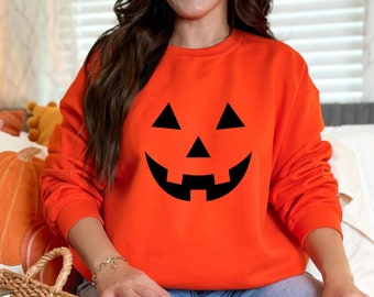 Halloween Sweatshirt, Jack O Lantern Hoodie, Pumpkin Sweatshirt, Fall Sweatshirts Halloween Shirt, Cute Spooky Sweater, Halloween Gift