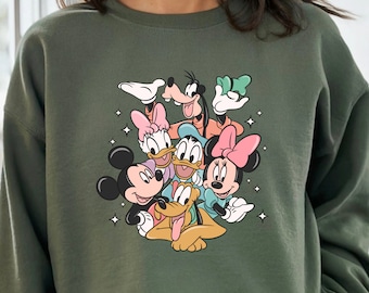 Disney Friends Sweatshirt, Mickey And Friends Hoodie, Disney Family Sweater, Disneyland Hoodie, Funny Sweatshirt, Gift Idea