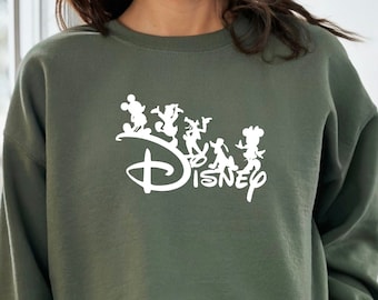 Disney Sweatshirt, Mickey And Friends Hoodie, Disney Family Sweater, Minnie, Donald, Daisy, Family Disney, Disneyland Sweatshirt, Gift Idea