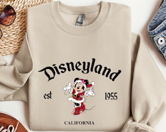 Disneyland Christmas Sweatshirt, Disney  California Hoodie, Mickey And Minnie Sweatshirt, Oversized Sweatshirt, Christmas Gift