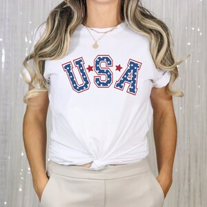 Retro USA Shirt, 4th of July tee, Retro funny fourth Shirt, Womens 4th of July shirt, America Patriotic Shirt, Independence