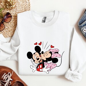 Mickey Minnie Valentine Sweatshirt, Disney Valentines Day Hoodie, Disney Valentine's Day Sweatshirt, Couple Disney Shirt, Disneyworld Gift