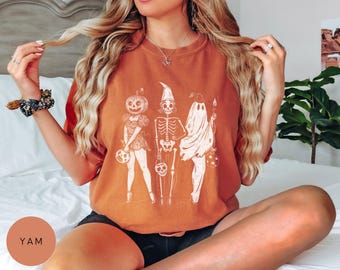 Spooky Girl Squad Comfort Colors Shirt: Retro Halloween Sweatshirt