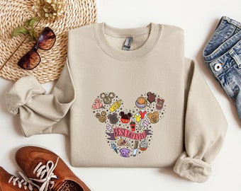 Disney Best Day Ever Sweatshirts, Mouse Park Snacks Hoodie, Retro Disney Sweatshirt, Disneyland Sweatshirt, Disney Friends Hoodie, Gift Idea