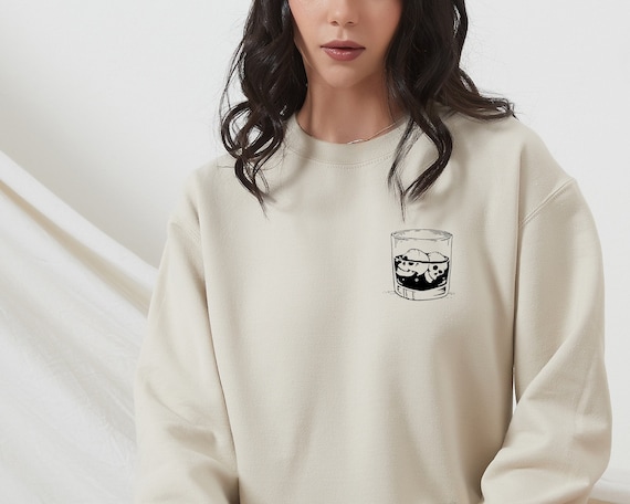 Skull Whiskey Sweatshirt, Skeleton Head Hoodie, Drinking Hoodie, Retro Sweatshirt, Skull Shirt, Whiskey Sweatshirt, Halloween Gift