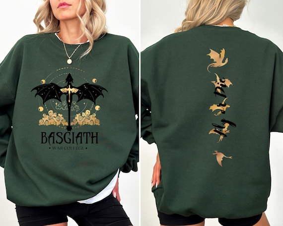 Basgiath War College Sweatshirt ,Dragon Rider, Violet Sorrengail,Xaden Riorson, Fly or Die,Riders Quadrant, Rebecca Yoros