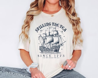 Spilling The Tea Since 1773 Shirt, American History Lover Shirt, History Teacher Gift, Funny History Teacher Shirt, History Lover Shirt Gift