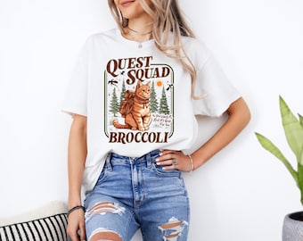 Onyx Storm Quest Squad Broccoli Shirt: Dragon Rider Tee, Bookworm Gift