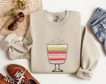 Friends English Trifle Sweatshirt, Whipped Cream Sweatshirt, Friends Thanksgiving Hoodie, Trifle Shirt, Thanksgiving Sweater, Thankful Gift
