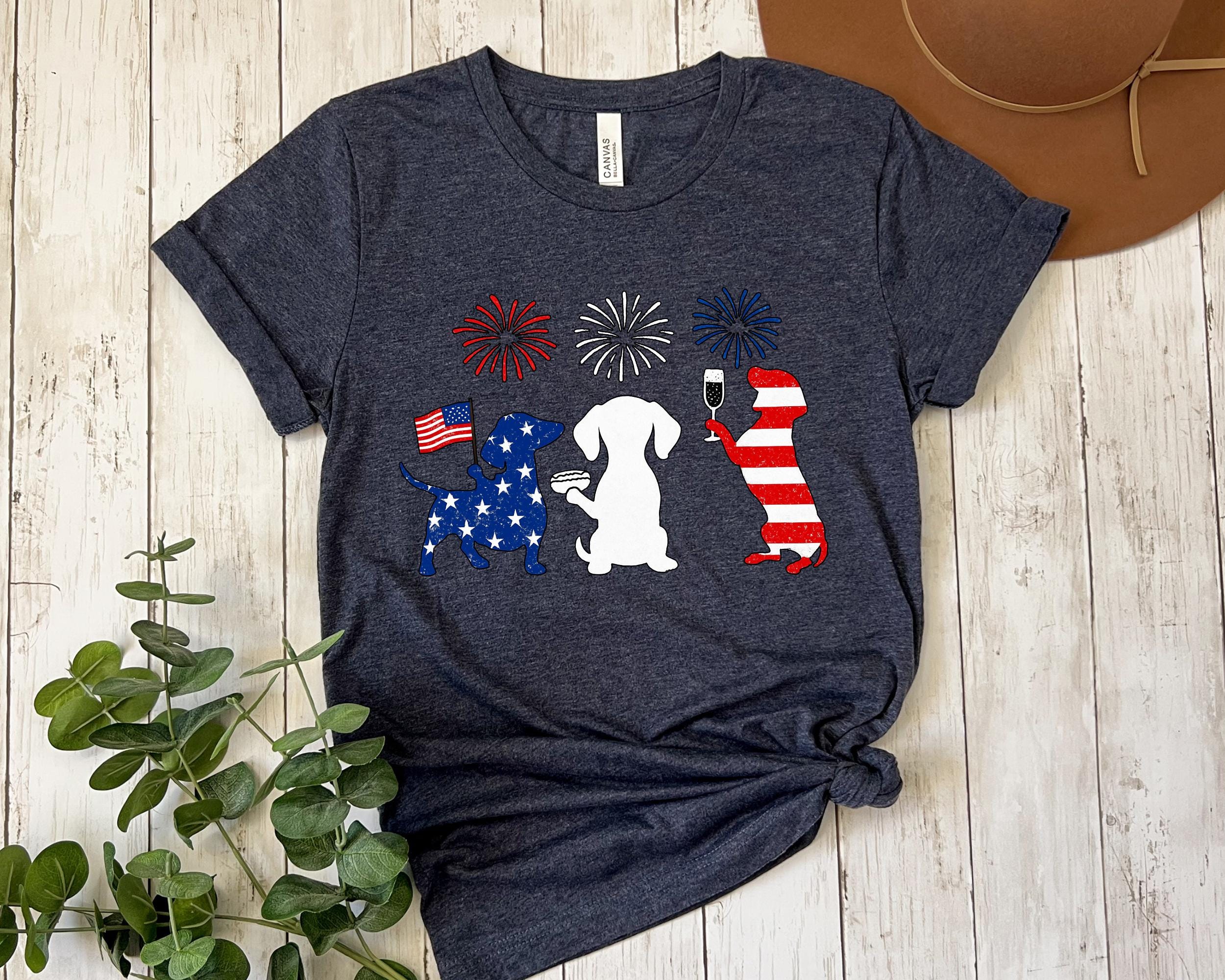 Patriotic Dachshund 4th July Shirt: American Dog Lover Gift