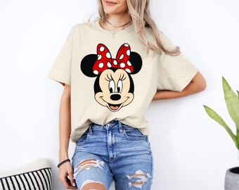 Minnie Mouse T Shirt, Disney Minnie Shirt, Minnie Checkered Shirt, Disney Gift Shirts, Disney Shirts Kids, Minnie Shirt
