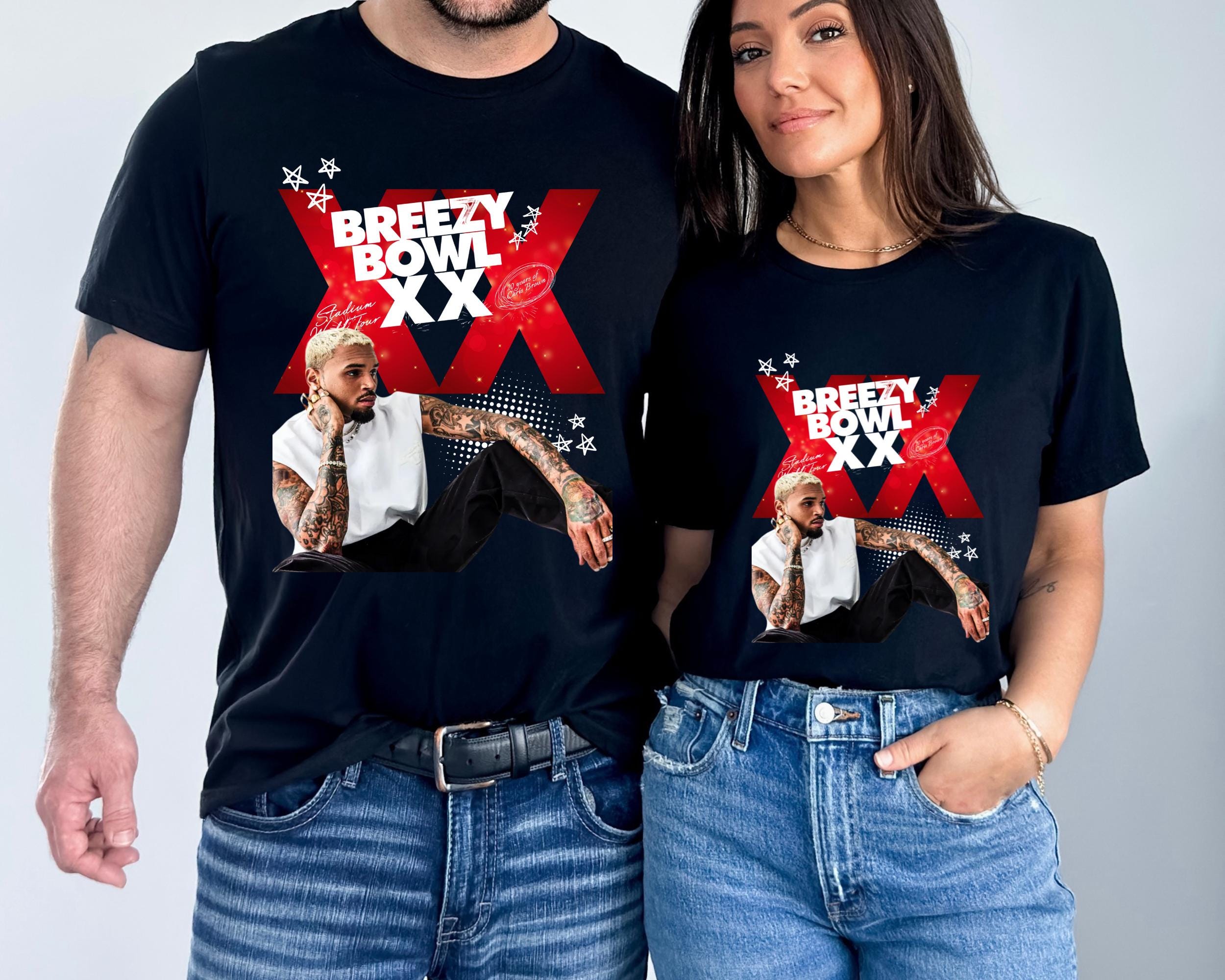 Chris Brown Tour Breezy Bowl XX V2 Vintage Shirt, Concert Retro 2025 Shirt, Chris Brown Graphic Tee, Chris Brown Tee, Chris Brown Gift