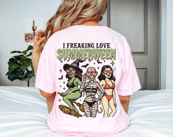 Camiseta espeluznante de verano: Camiseta gótica playera de Halloween
