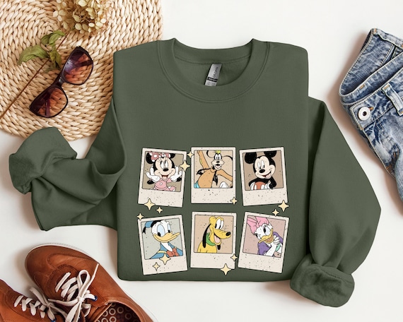 Retro Disney Sweatshirt, Mickey and Friends Hoodie, Disneyland Sweatshirt, Matching Sweatshirt, Disney Friends Hoodie, Gift Idea