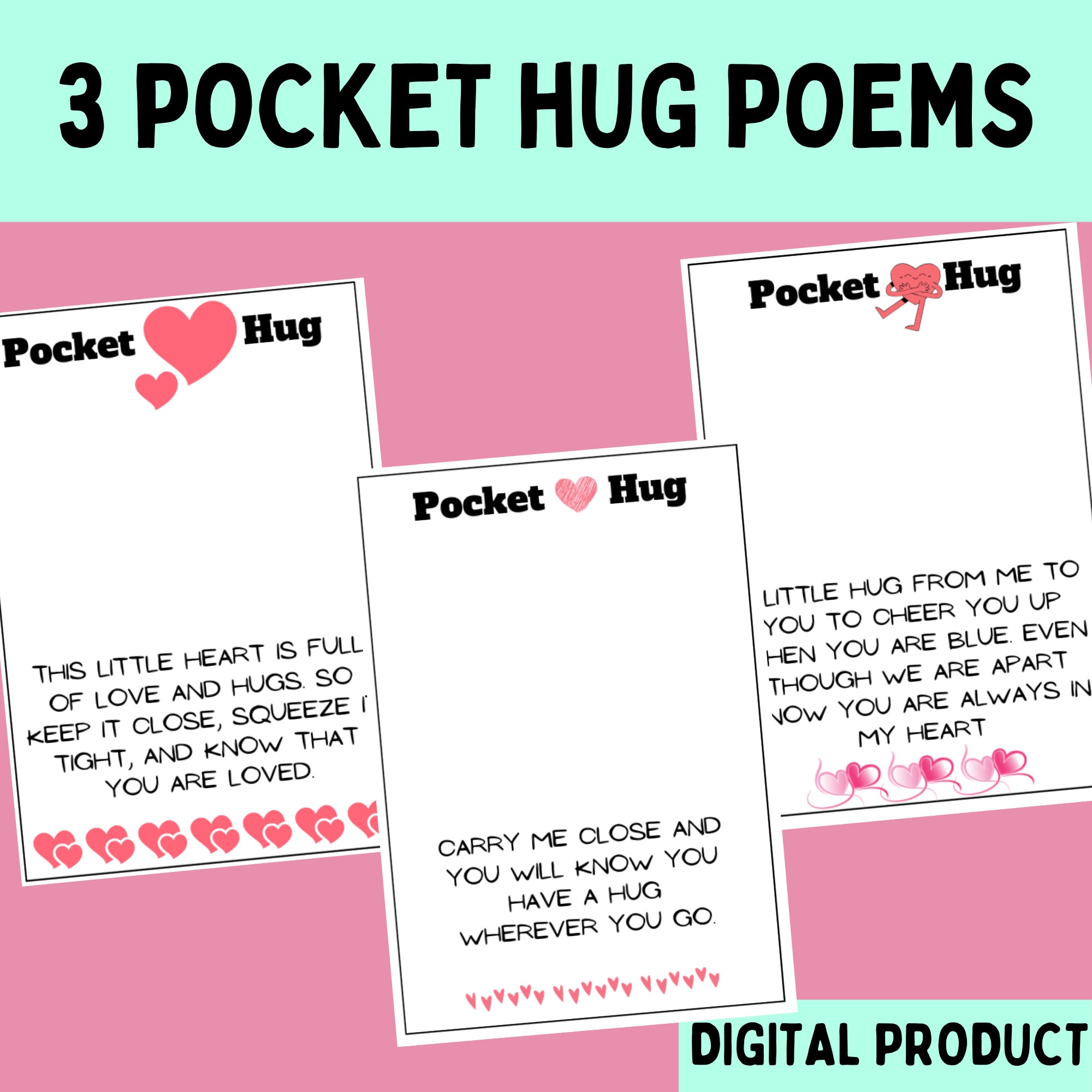 BUNDLE Pocket Hug Poems, Emotional Support Pickle, Positive Potato ...
