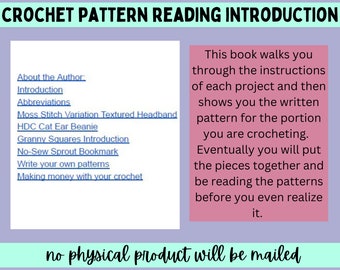 Learn to Read Crochet Patterns, eBook FlamingoCrochet.com 4 beginner friendly patterns, plus how to earn money with crochet