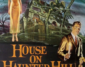 House on Haunted Hill Vintage Movie Poster | Classic Horror Art