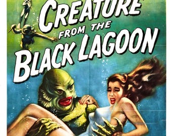 Creature from the Black Lagoon Poster – Remastered Monster Movie Art
