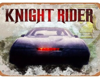 Knight Rider- New 12/8 Metal Sign Vintage