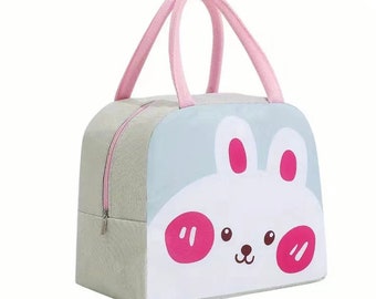 1pc Cute Cartoon Lunch Bag - Insulated School Lunch Box for Kid