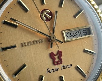 Vintage Rado Purple Horse