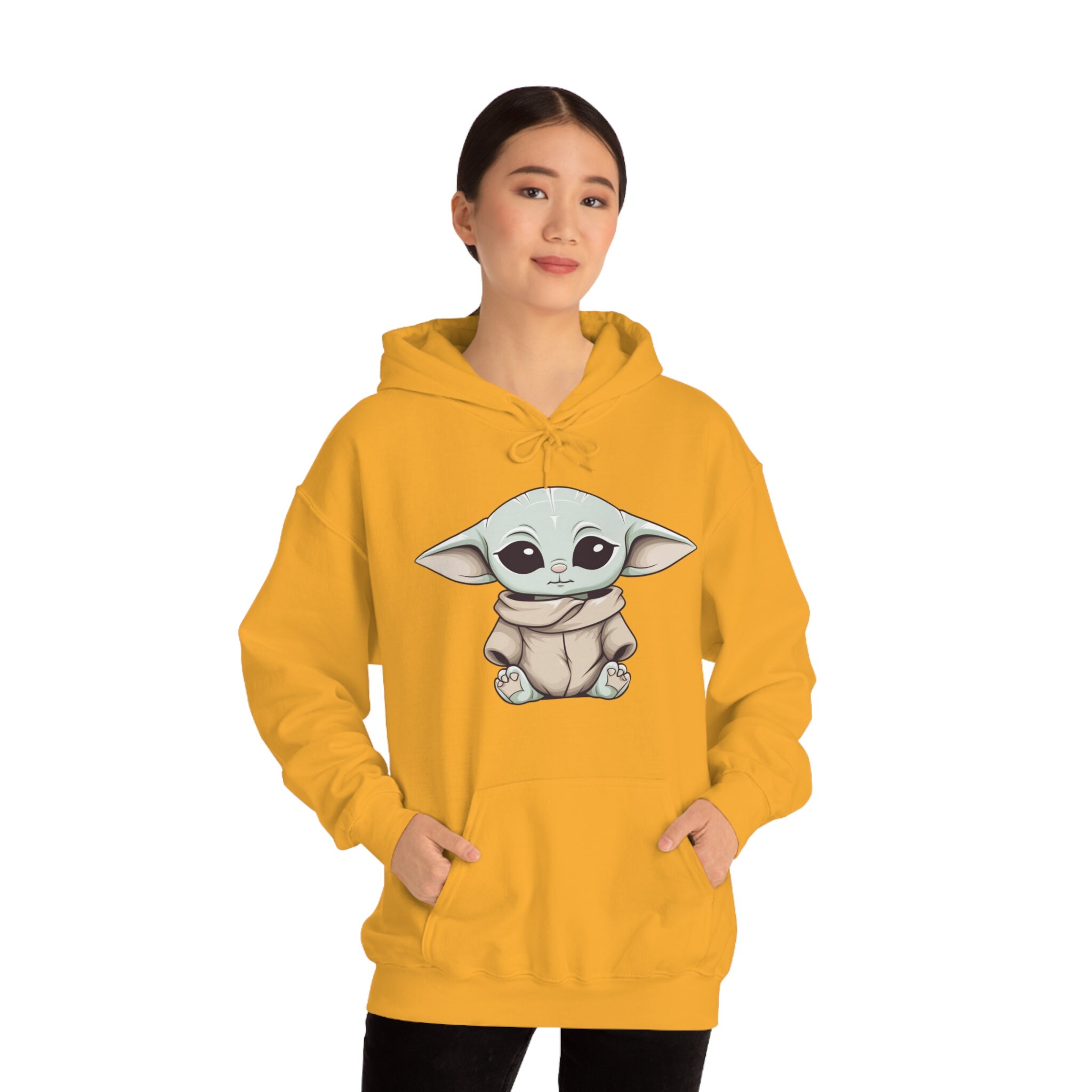 Kawaii Baby Yoda Hoodie Tribute to Star Wars and the Etsy UK
