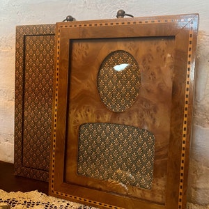 Unique Vintage French Picture/Photo Frame - 2 Available with Burlwood Mat and Inlaid Marquitry