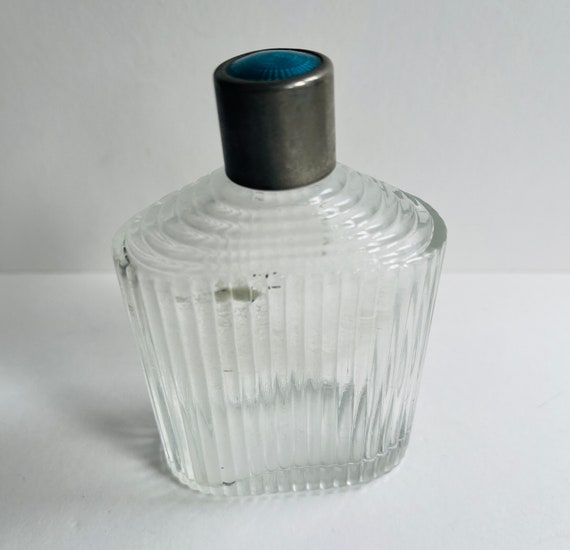 Antique Art Deco Perfume Bottle French Ribbed Gla… - image 4