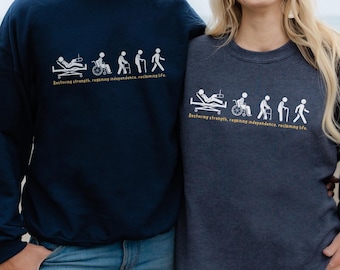 Terapia rehabilitacyjna, bluza unisex dla fizjoterapeuty, terapeuta zajęciowy, prezent dla terapeuty zajęciowego, prezent dla fizjoterapeuty, pielęgniarka rehabilitacyjna, ortopeda, miesiąc rehabilitacji
