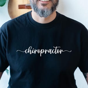Chiropractor T-Shirt - Unisex Garment-Dyed Tee for Chiropractors, Doctors, Healthcare Workers - Gifts for Chiropractic, Doctor Gift