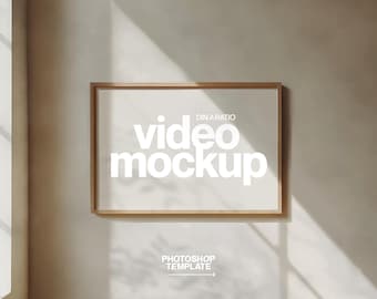 Photoshop Video Mockup: DIN A Ratio Animated Poster Template (Digital Download)
