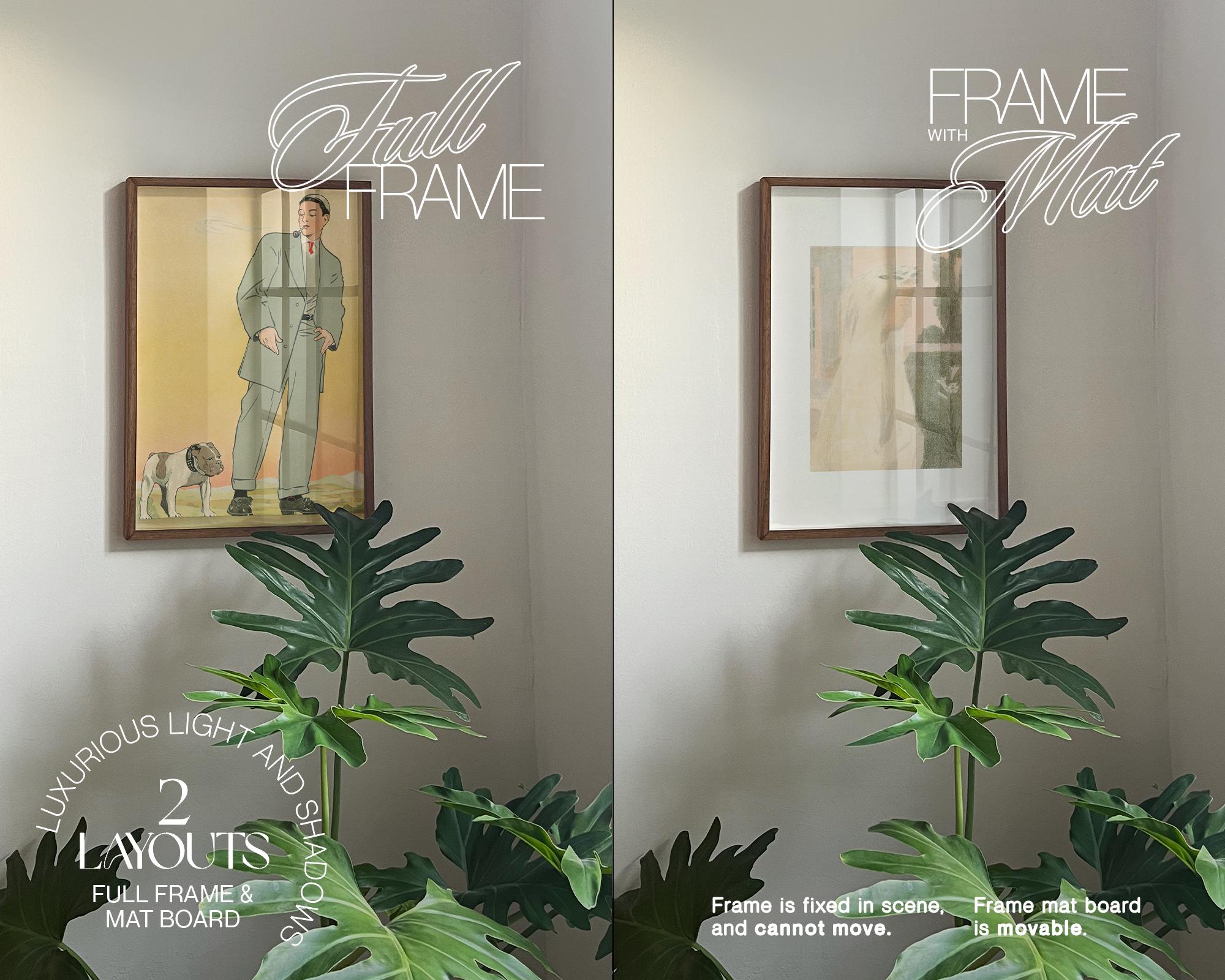 A4 Poster Mockup for Photoshop: DIN A Frame Template in Luxe Living ...