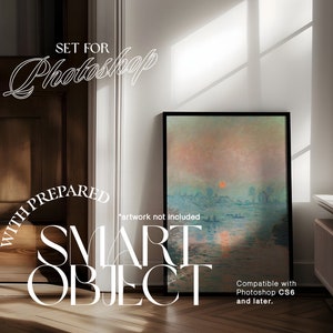 DIN A Black Photoshop Leaning Frame Mockup for Art and Prints Display A1 ISO Frame PSD Template in Sunlit Interior Scene Wall Art Mockup zdjęcie 3