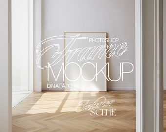 DIN A Vertical Frame Mockup Photoshop Template for Art and Printables | ISO Frame PSD Mockup | A3 Frame Scandi Mockup