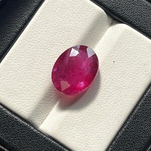 Faceted Oval Ruby Loose Stone 9.5 Cts (13x10x5 MM)
