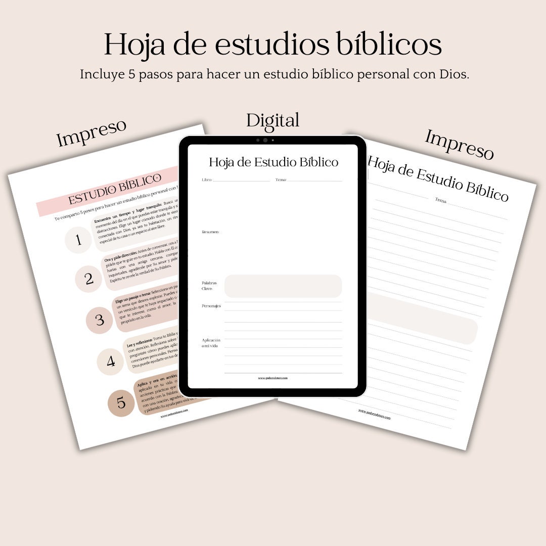 Printable A5 Bible Study Sheets - SOAP Method &amp; Habit Tracker - Etsy