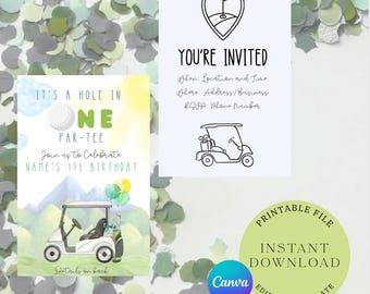 Hole in One Par-tee Birthday Invite