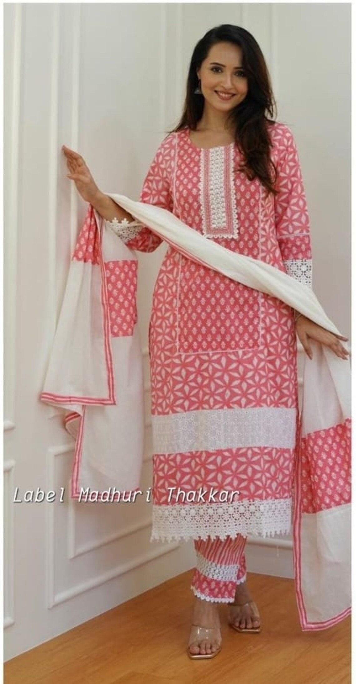 Straight Kurti With Pant and Dupatta Suit. - Etsy