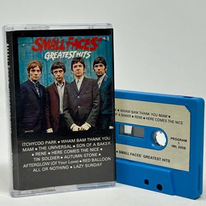 Small Faces Greatest Hits vintage cassette tape with new case