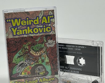 Weird Al Yankovic The Food Album vintage cassette met nieuwe koffer