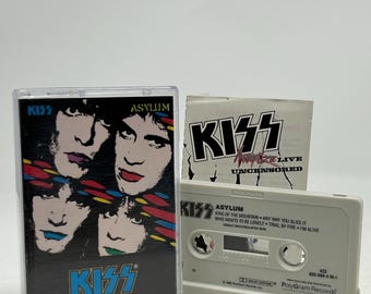 Kiss Asylum vintage cassette tape with new case