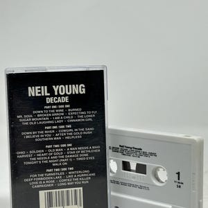 Neil Young Decade vintage cassette tape with new case