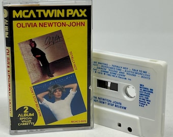 Olivia John-Newton Totally Hot and Don't Stop Believin' MCA Twin Pax vintage cassette tape with new case