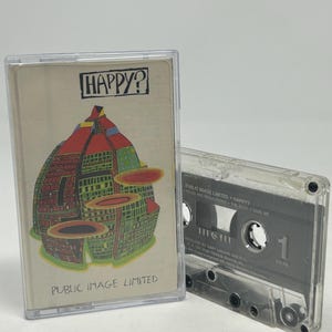 Public Image Limited Happy? vintage cassette tape with new case
