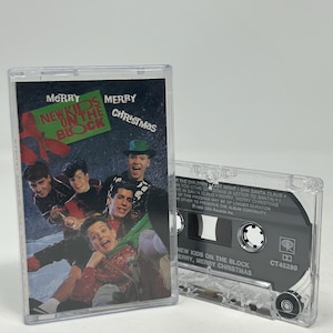 New Kids On The Block Merry Merry Christmas vintage cassette tape with new case