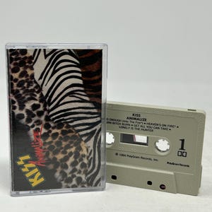 Kiss Animalize vintage cassette tape with new case